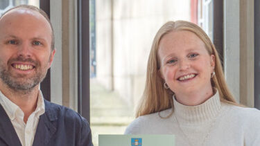 Lucy Farquhar receiving her Education Awards for Peer Mentoring