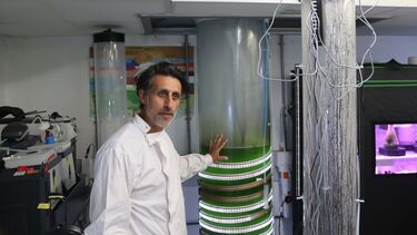 Professor Jagroop Pandhal in a laboratory 