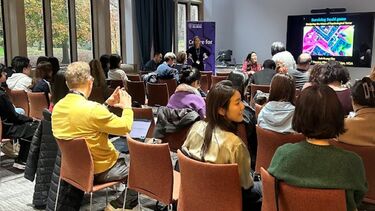 The audience for the squid games event