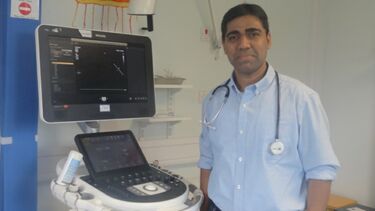 Dr Ahmed Shakir Mohammed at work on a hospital ward