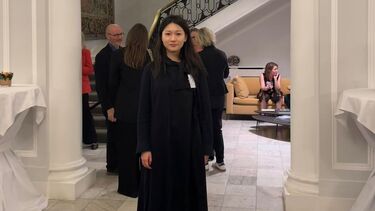 Liang Kong at the Residence of the Belgium Ambassador.