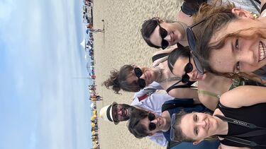 G20 student group at the beach