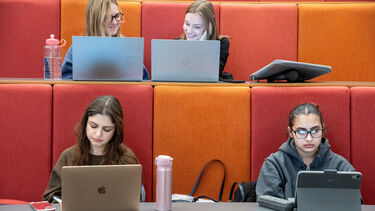 Psychology students in the lecture theatre