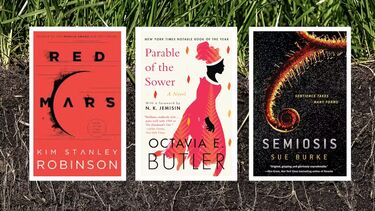 Books lying some soil