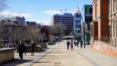 Sheffield City Centre and University buildings