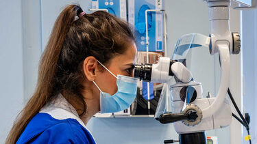 A DClinDent Endodontics student at work
