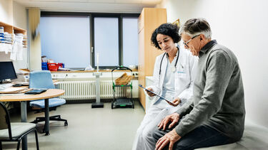 Doctor's appointment with elderly patient