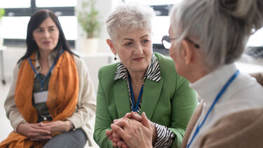 Doctor reassuring patient