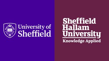 Image shows the logos of the University of Sheffield and Sheffield Hallam University