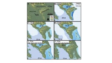 Series showing icelobes of the last British and Irish icesheet