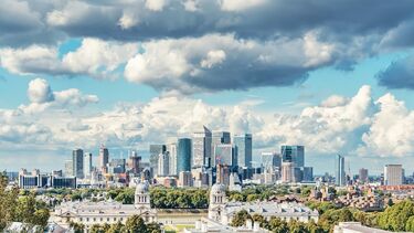city of london seen from greenwich