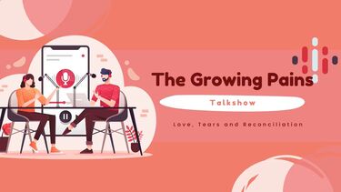 The cover art for the Growing Pains Talk Show