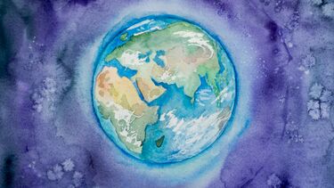 Artists impression of the earth 