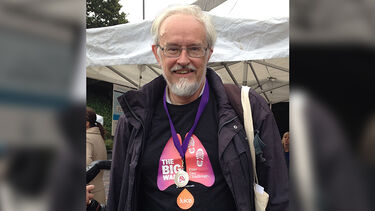 Professor Paul White at the Big Walk 2015