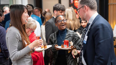 Sheffield alumni and students mingling during the London City Connections networking session.