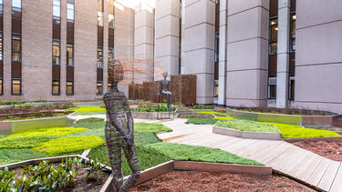 A photo of the campus of the University of Leeds