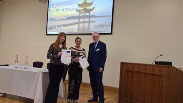 Ilona Bognar and Diane Lefley won the prizes for the best poster presentations.