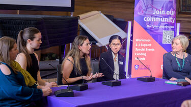 Panel event with business women