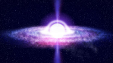 A depiction of a 'white hole'