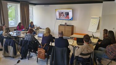 Communications meeting in progress