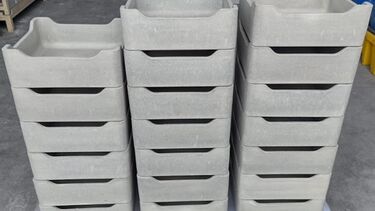 Morgan’s LiB saggars after production on the demonstration line