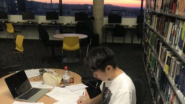 MSc student Yide studying at the University of Sheffield