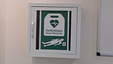 Solly Street defibrillator on level 6 at the International College reception