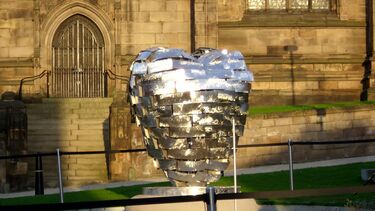Rotherham Heart of Steel sculpture