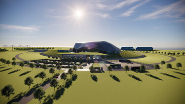 A model of a Rolls-Royce SMR plant.