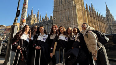 Women in Business committee members outside the Big Ben.