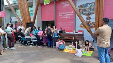 Visitors at the event