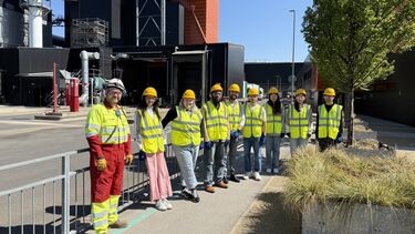 Msc student on site visit 2