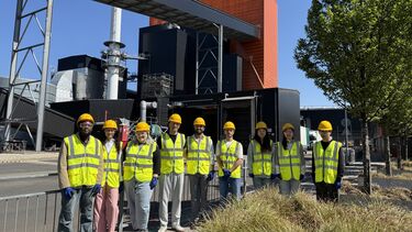 MSc students on site visit 