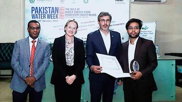 Rizwan was awareded 2nd place for his project