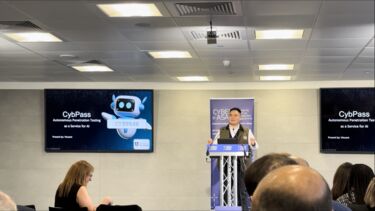 PingCheng presents at an event