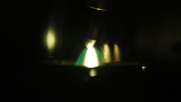 Arc melting a metal sample