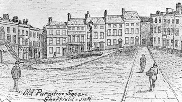 Old Paradise Square, 1850-1880 (Sheffield City Archives)