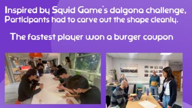 Squid game business text 