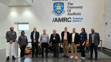 Staff and students in AMRC