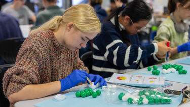 Material and Science Engineering Students in the materials lab