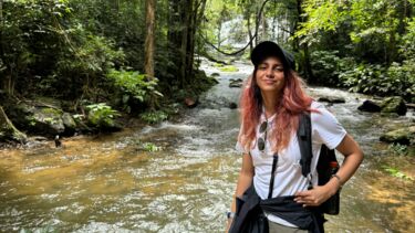 Biomedical Engineering Student Yukta in the Peak district
