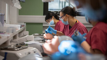 Students using phantom heads in the CSLE