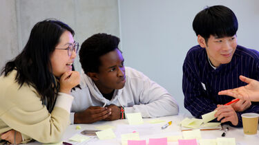 Group working together 