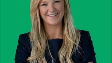 Profile Shot of Women with Green Background