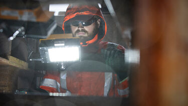 A researcher at our Buxton research facilities 