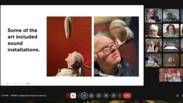 A screenshot of an online meeting of all the Collaboration Projects in WAARC taken in March 2026