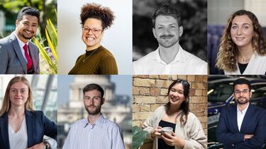 Collage of alumni portraits