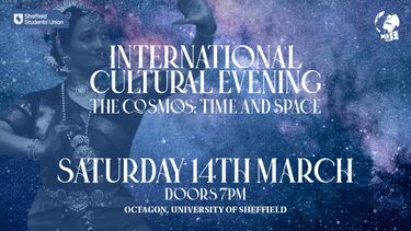 International cultural evening flyer