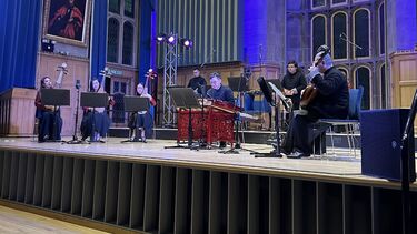 Orchestra performing 