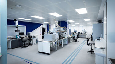 Researcher in the lab